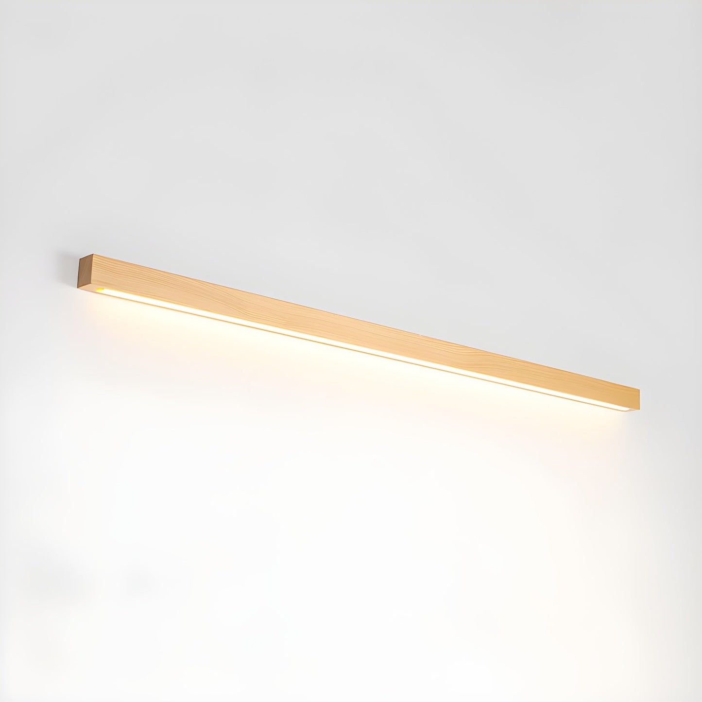 Slim Wood Linear Wall Light