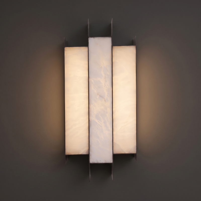 Sculptural Alabaster Wall Light