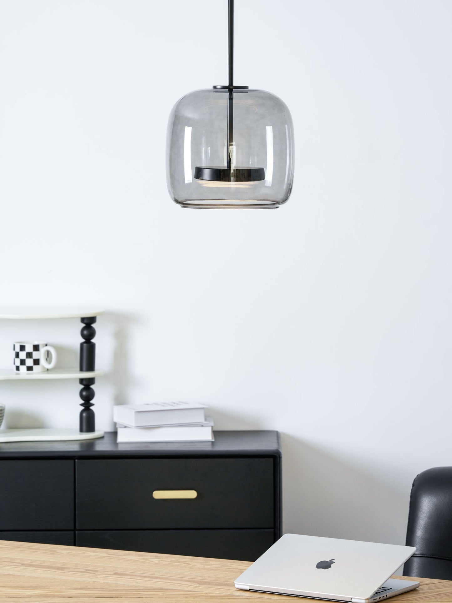 Hand-Blown Glass Dome Pendant Light