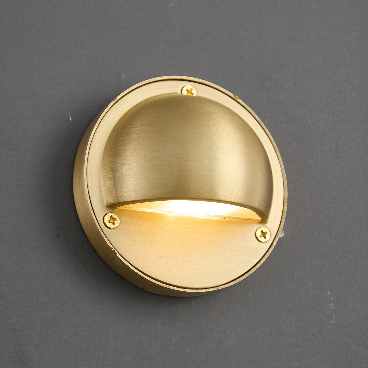 Compact Brass Wall Sconce