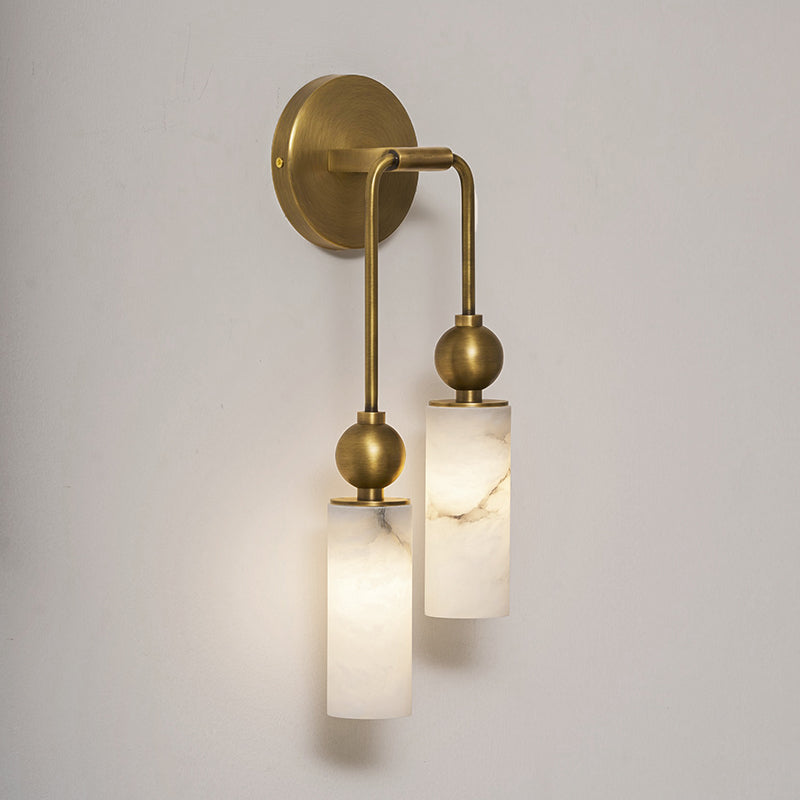 Alabaster Column Wall Light