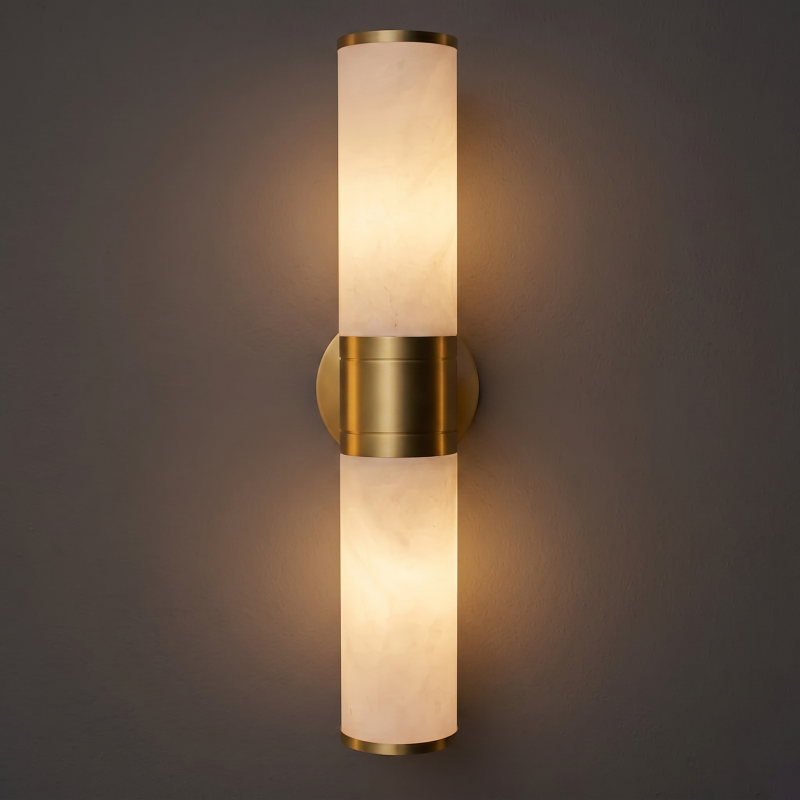 Sculptural Alabaster Wall Light