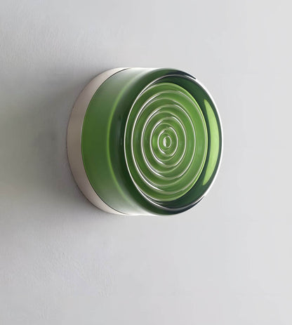 Round Coloured Wall Light