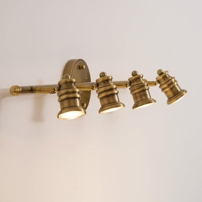 Brass Linear Spotlight Wall Light