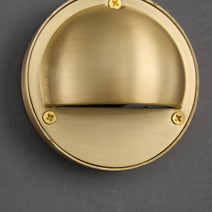Compact Brass Wall Sconce