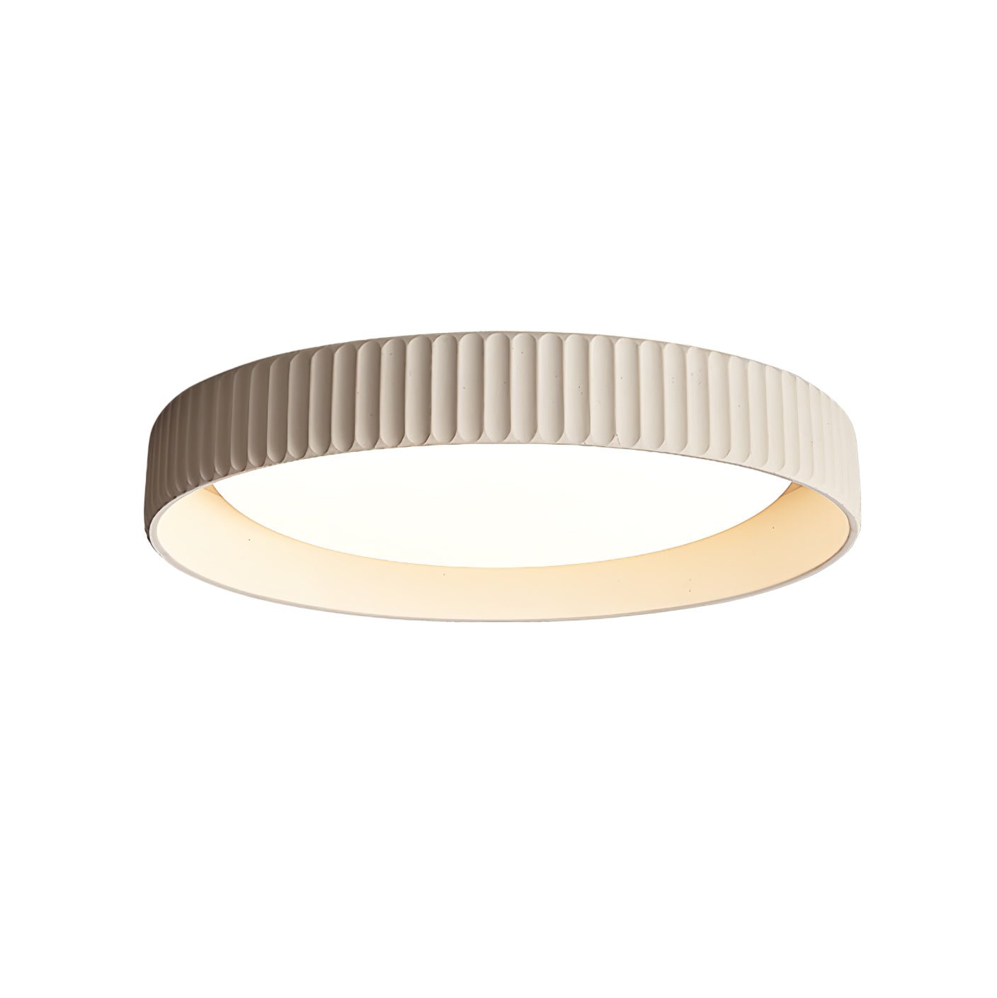 Fluted Resin Disc Ceiling Light