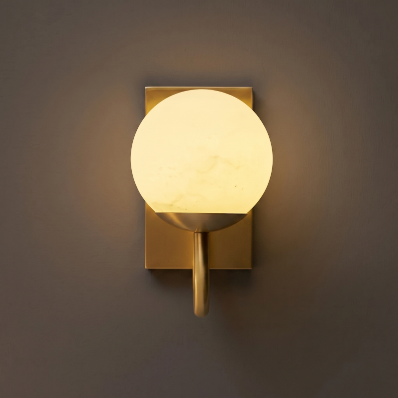 Sculptural Alabaster Wall Light