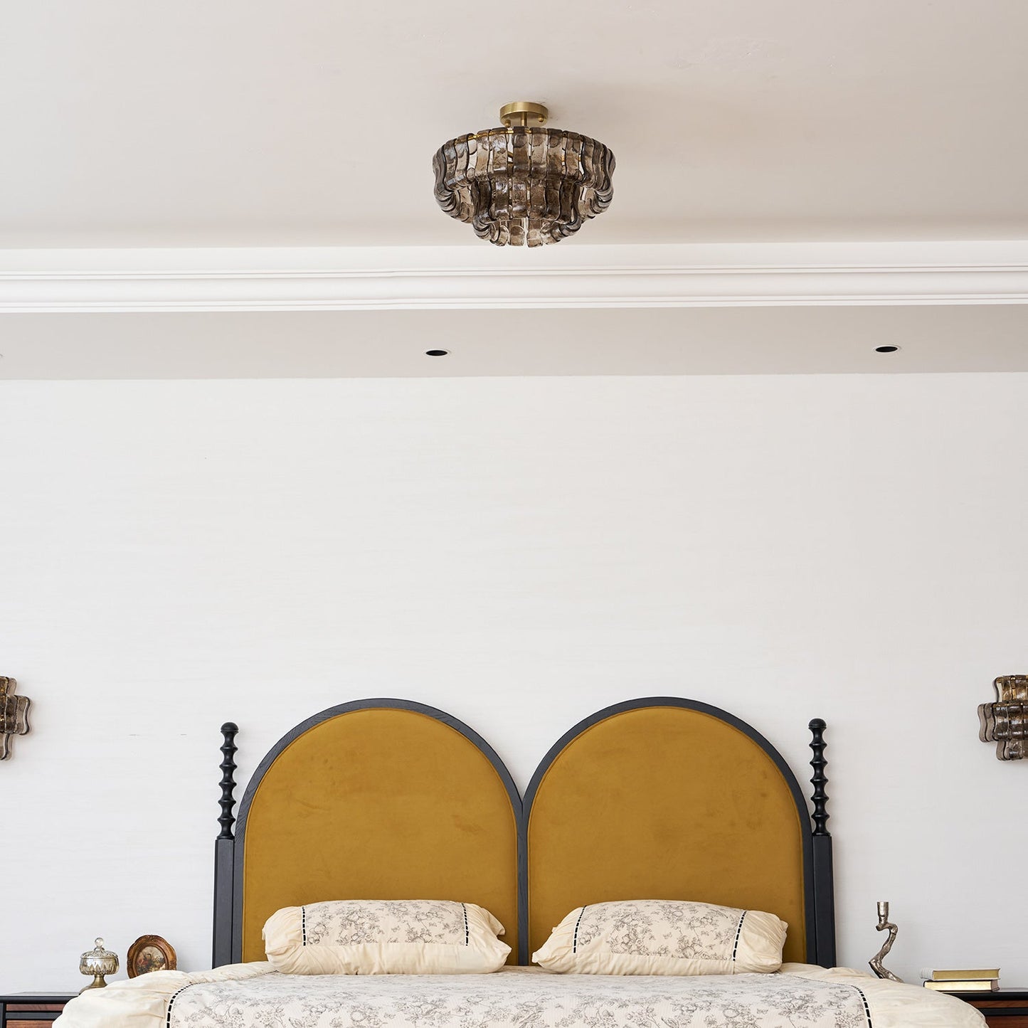 Tiered Ice Glass Ceiling Light