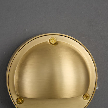Compact Brass Wall Sconce