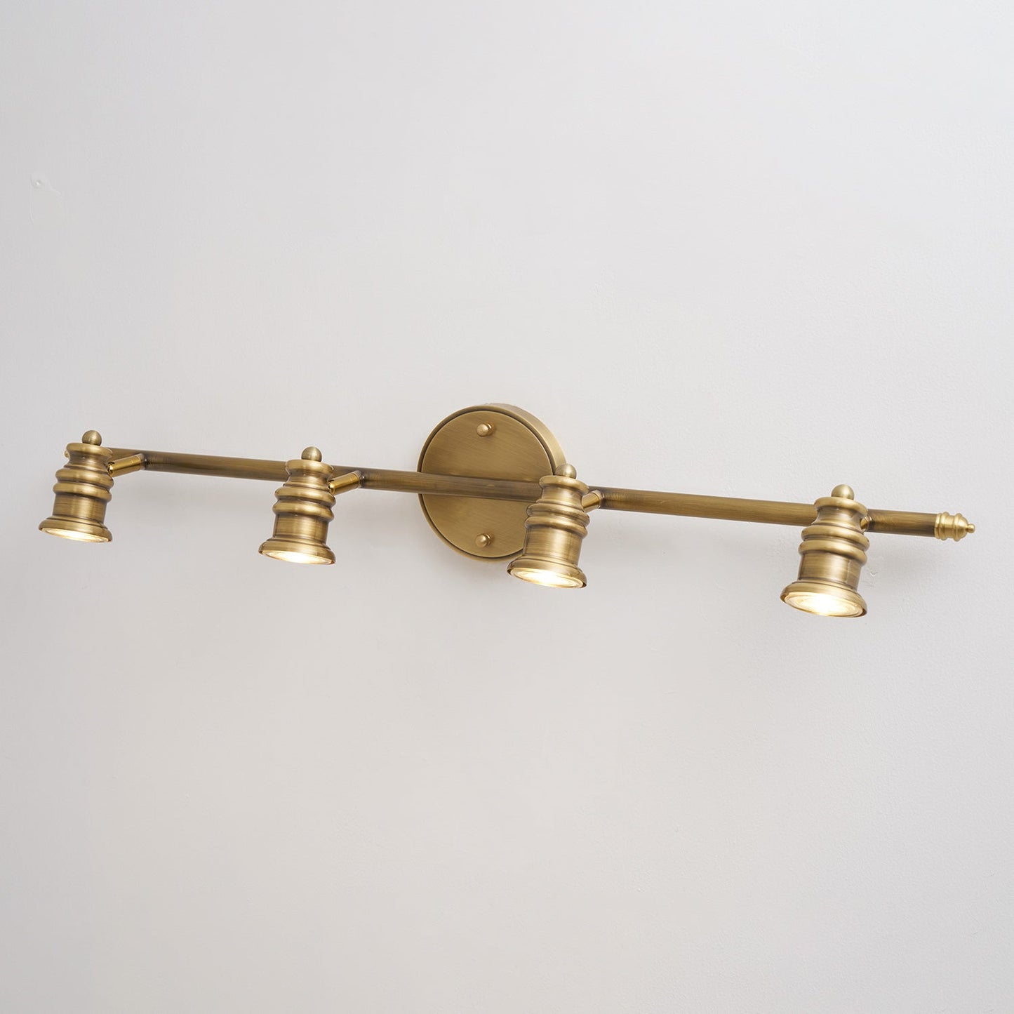 Brass Linear Spotlight Wall Light