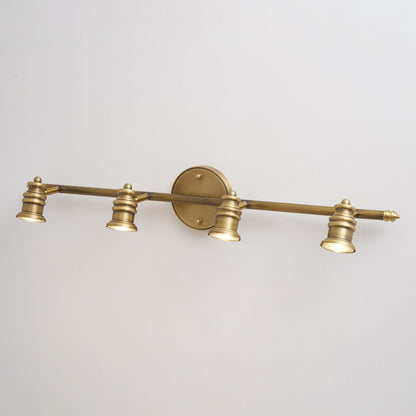Brass Linear Spotlight Wall Light