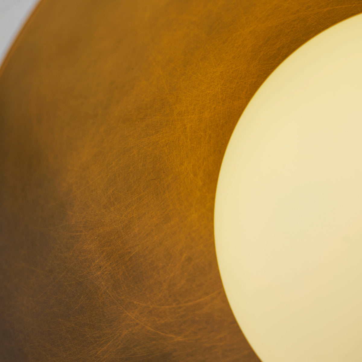 Brass Dome Semi-Flush Ceiling Light