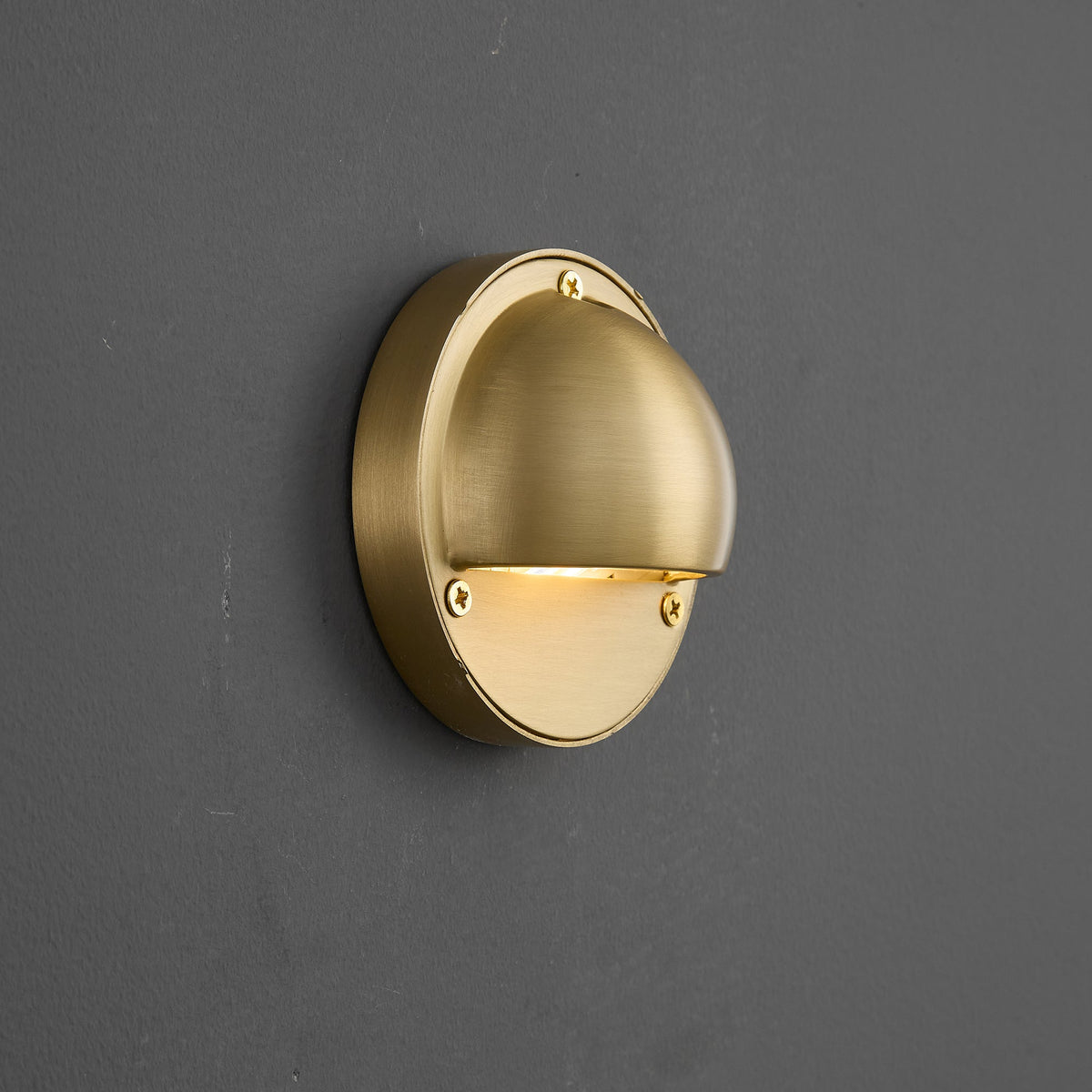 Compact Brass Wall Sconce