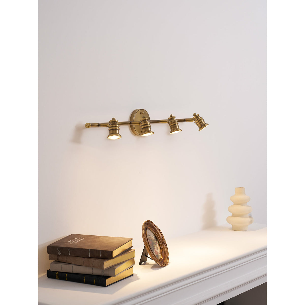 Brass Linear Spotlight Wall Light