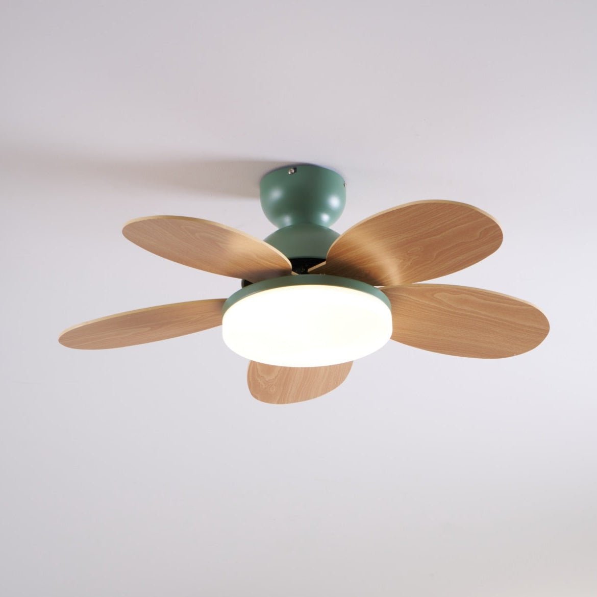 Flower Blade Wood Ceiling Fan