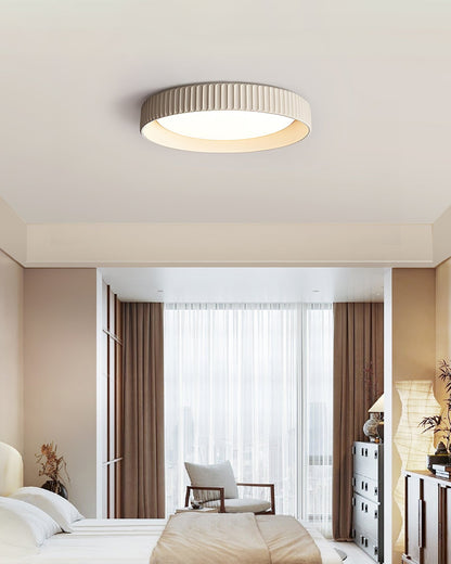 Fluted Resin Disc Ceiling Light