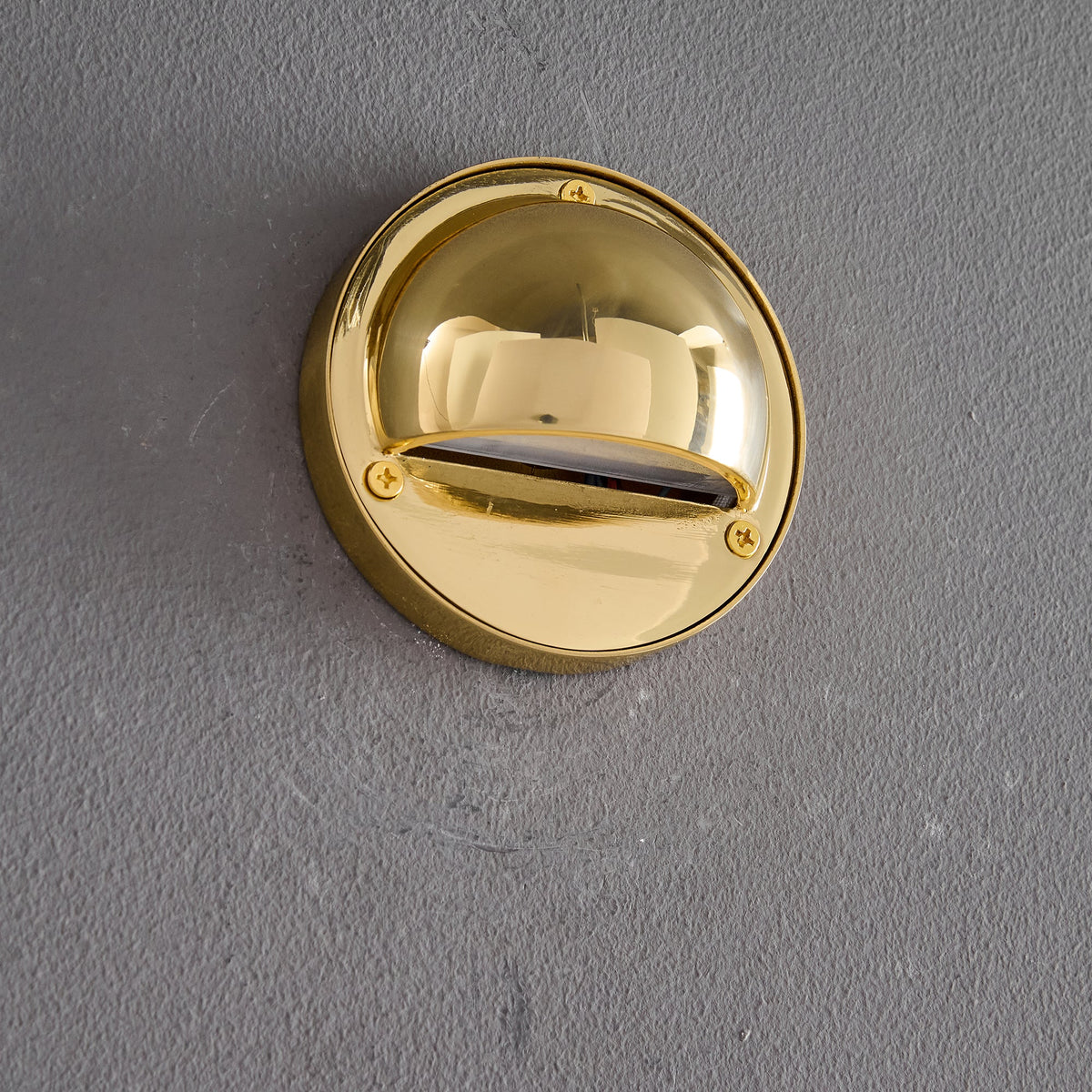 Compact Brass Wall Sconce