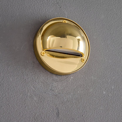 Compact Brass Wall Sconce
