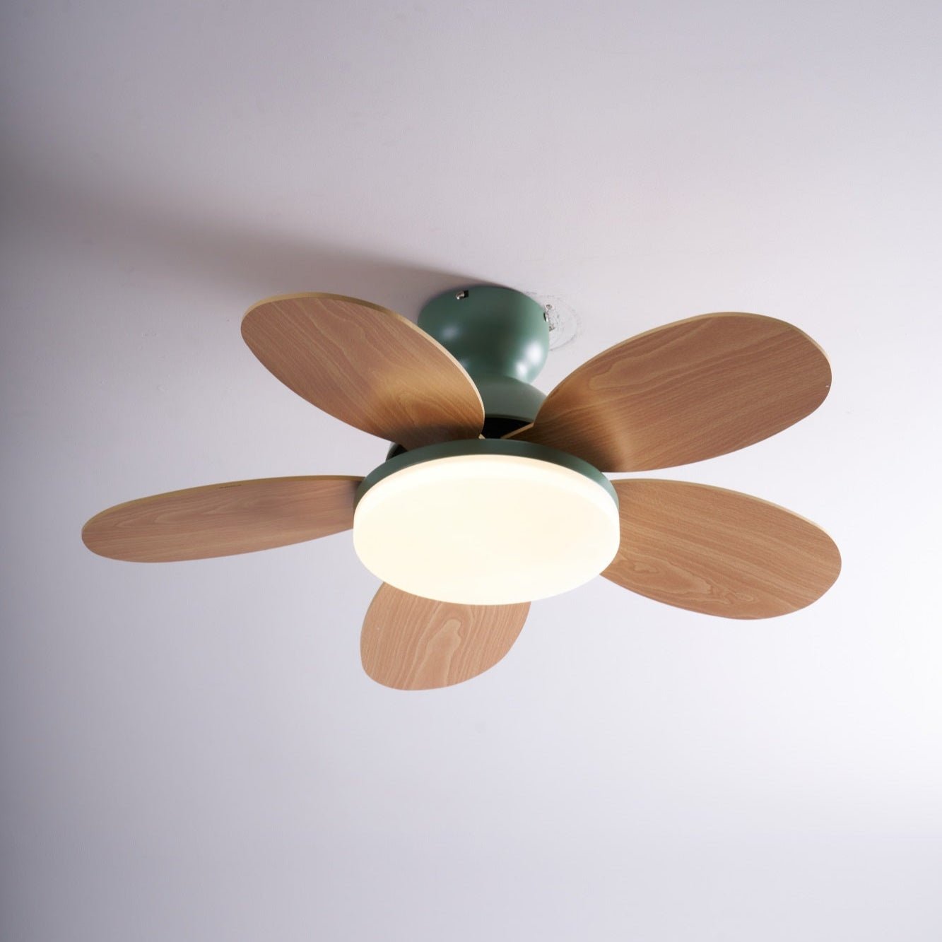 Flower Blade Wood Ceiling Fan
