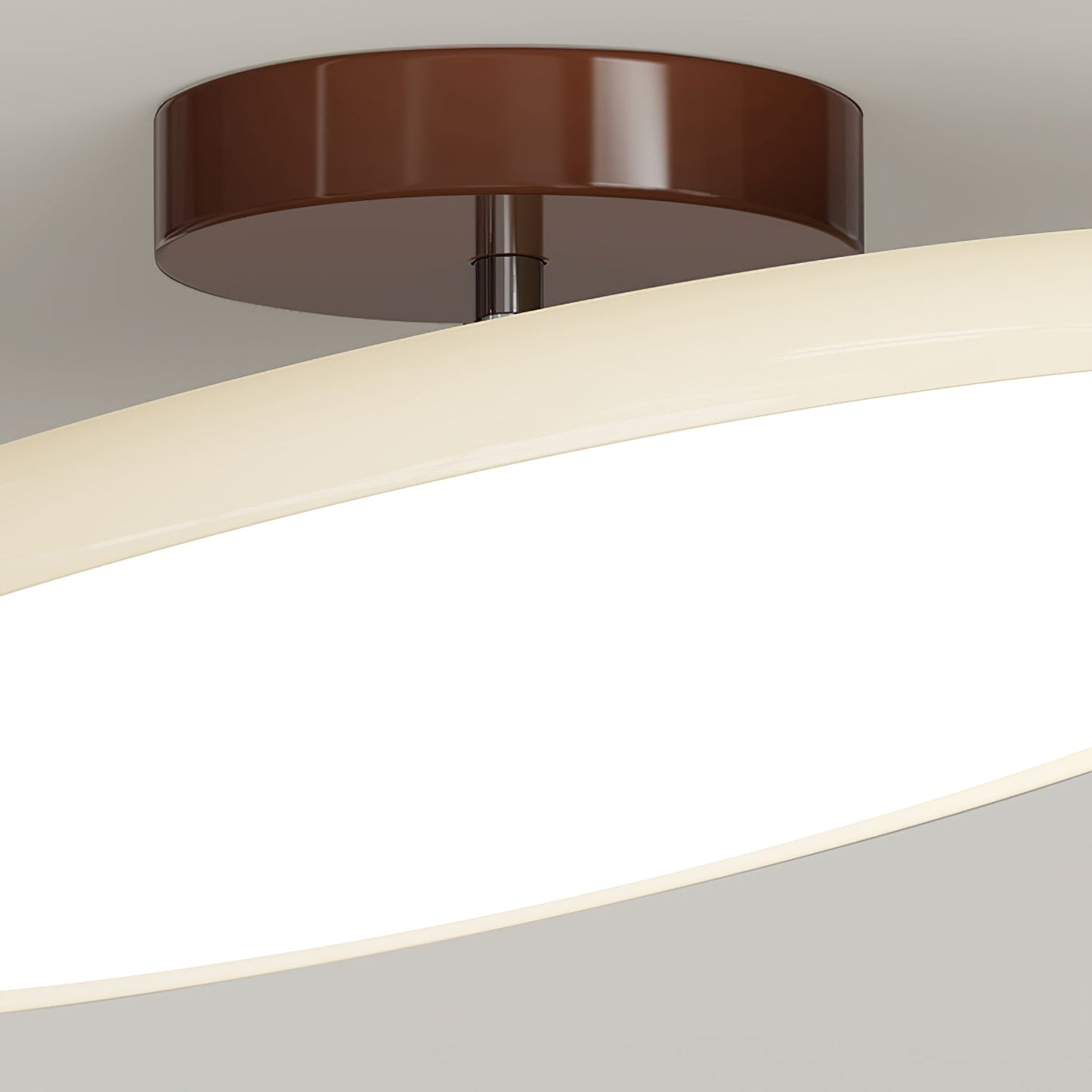 Round Wood Swivel Ceiling Light