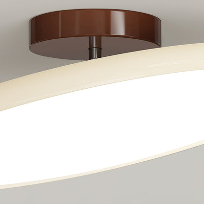 Round Wood Swivel Ceiling Light
