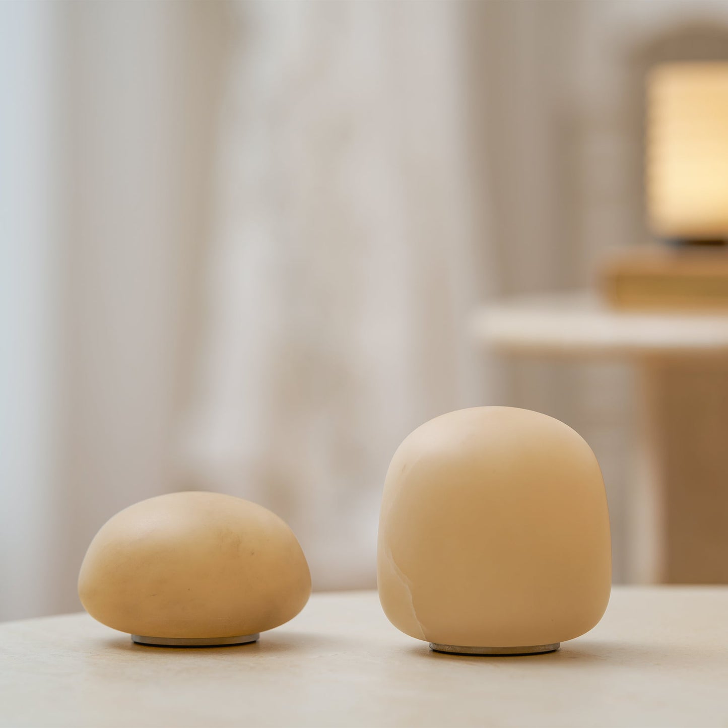 Alabaster Stone Cordless Table Lamp