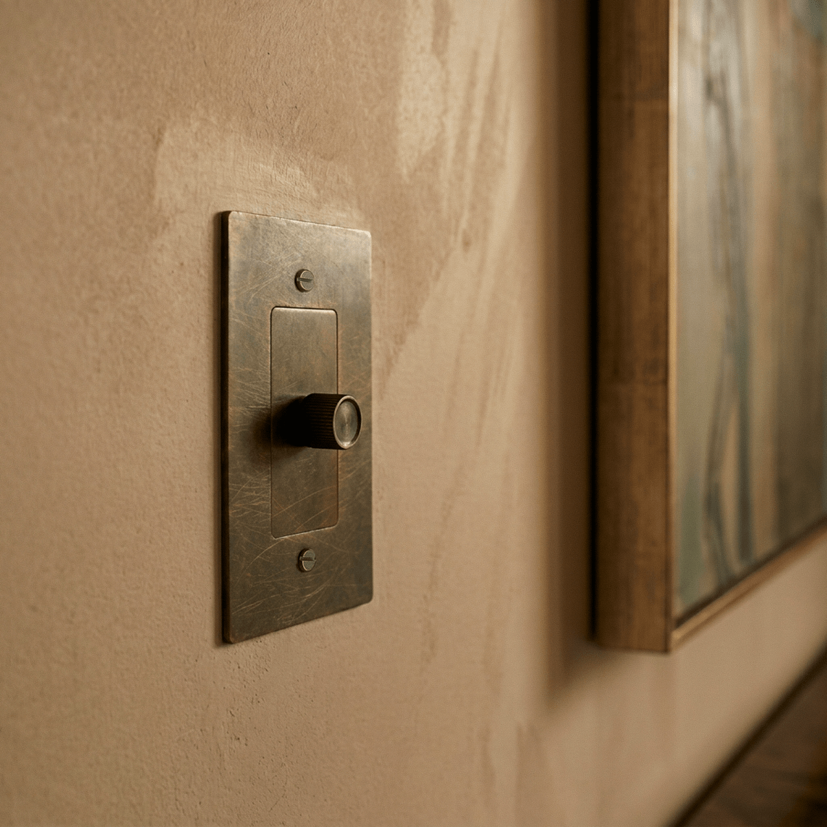 Norvessa Vintage Brass Rotary Dimmer Switch