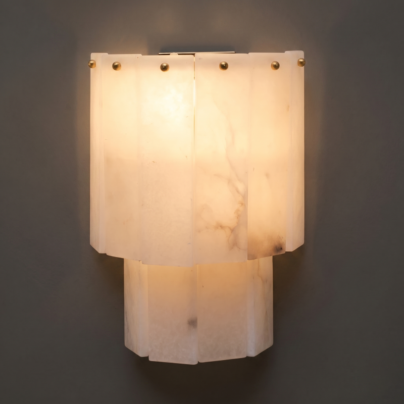 Sculptural Alabaster Wall Light