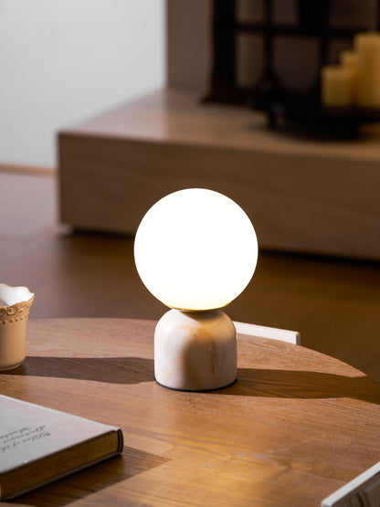 Marble Dome Globe Table Lamp