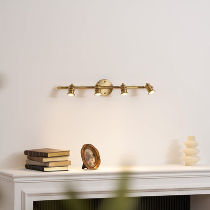 Brass Linear Spotlight Wall Light