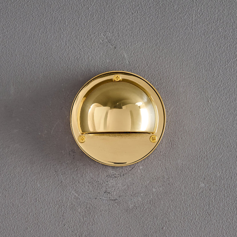 Compact Brass Wall Sconce