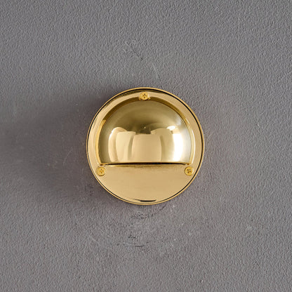 Compact Brass Wall Sconce