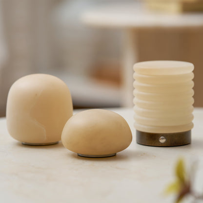 Alabaster Stone Cordless Table Lamp