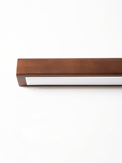 Slim Wood Linear Wall Light