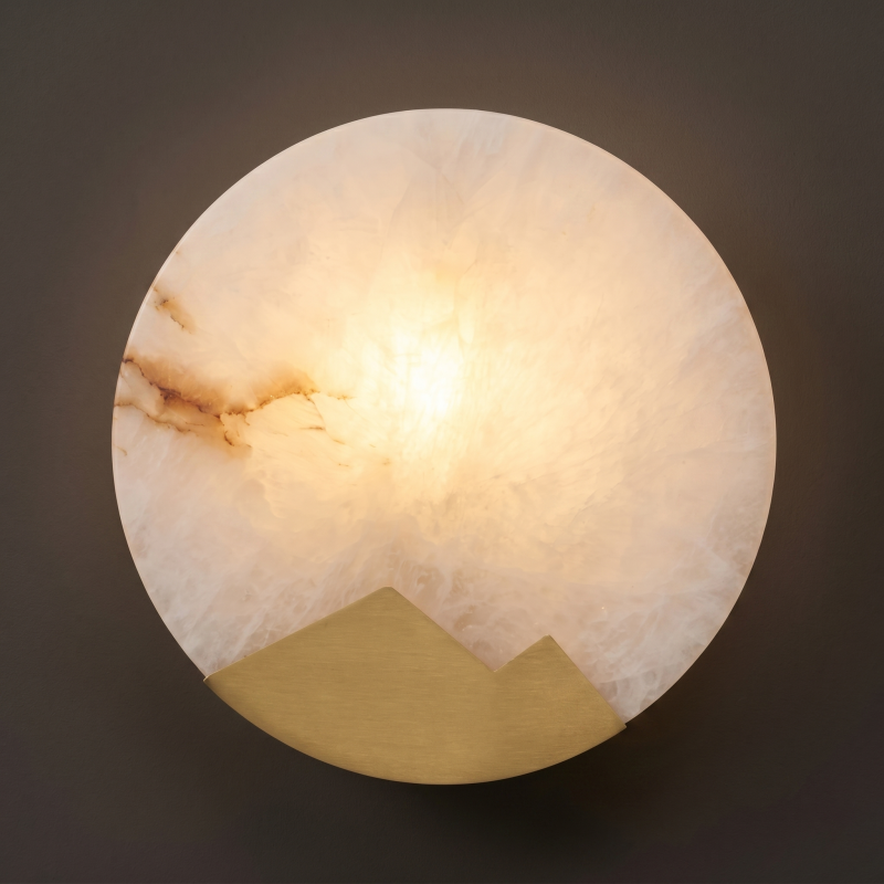 Sculptural Alabaster Wall Light