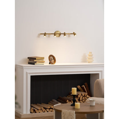 Brass Linear Spotlight Wall Light