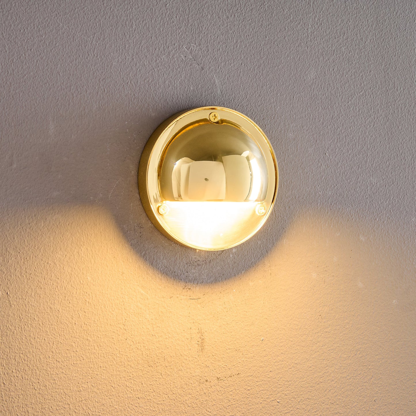 Compact Brass Wall Sconce