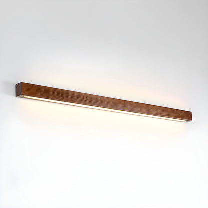 Slim Wood Linear Wall Light