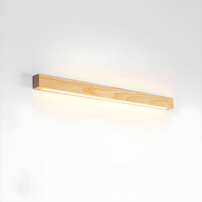 Slim Wood Linear Wall Light