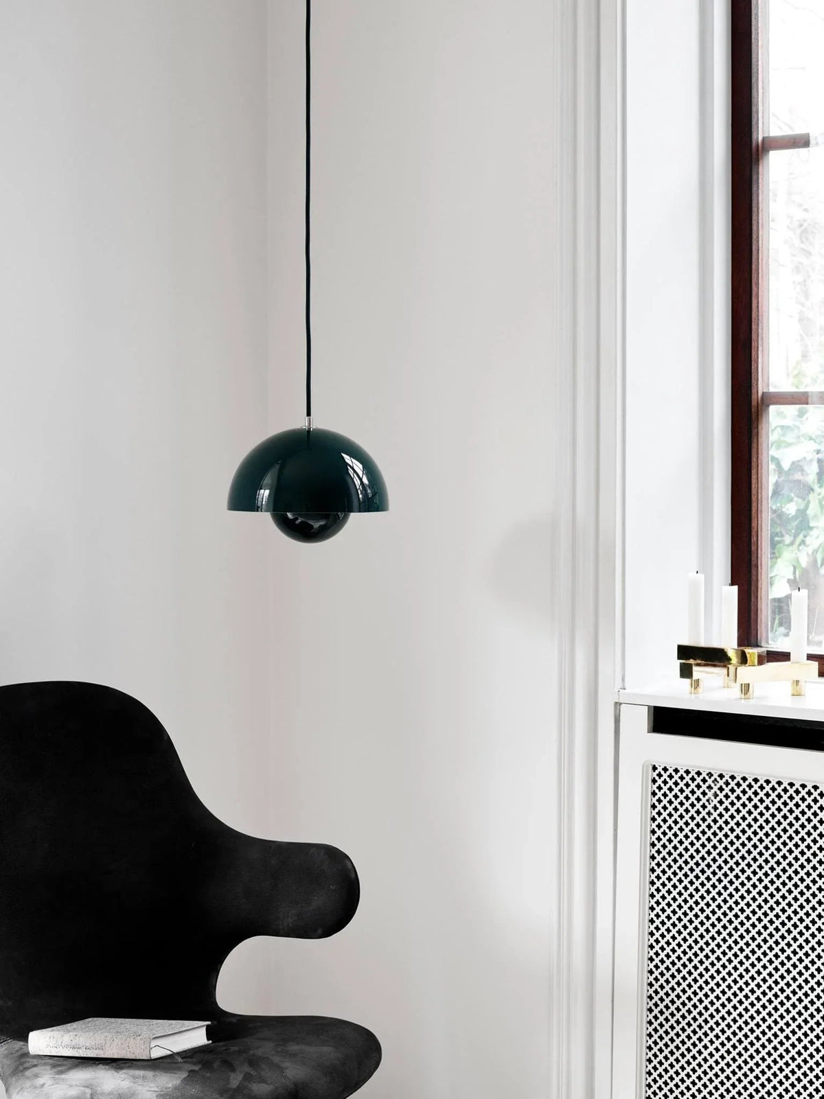 Twin Dome Metal Pendant Light