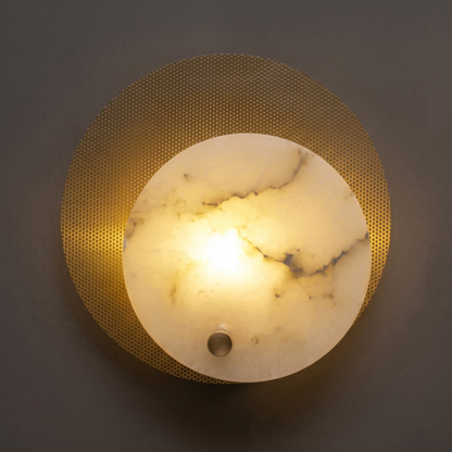 Sculptural Alabaster Wall Light