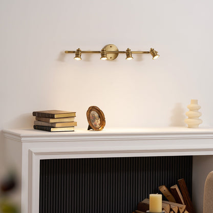 Brass Linear Spotlight Wall Light