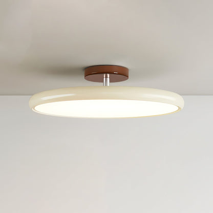 Round Wood Swivel Ceiling Light
