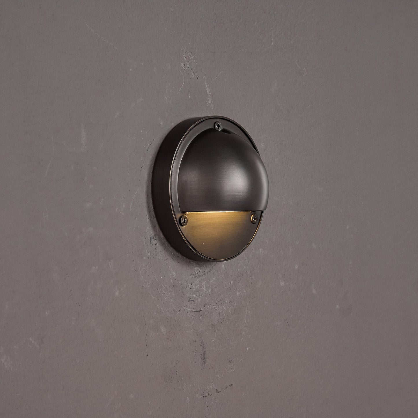 Compact Brass Wall Sconce