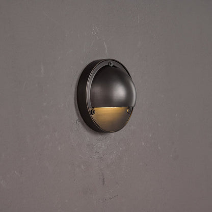 Compact Brass Wall Sconce