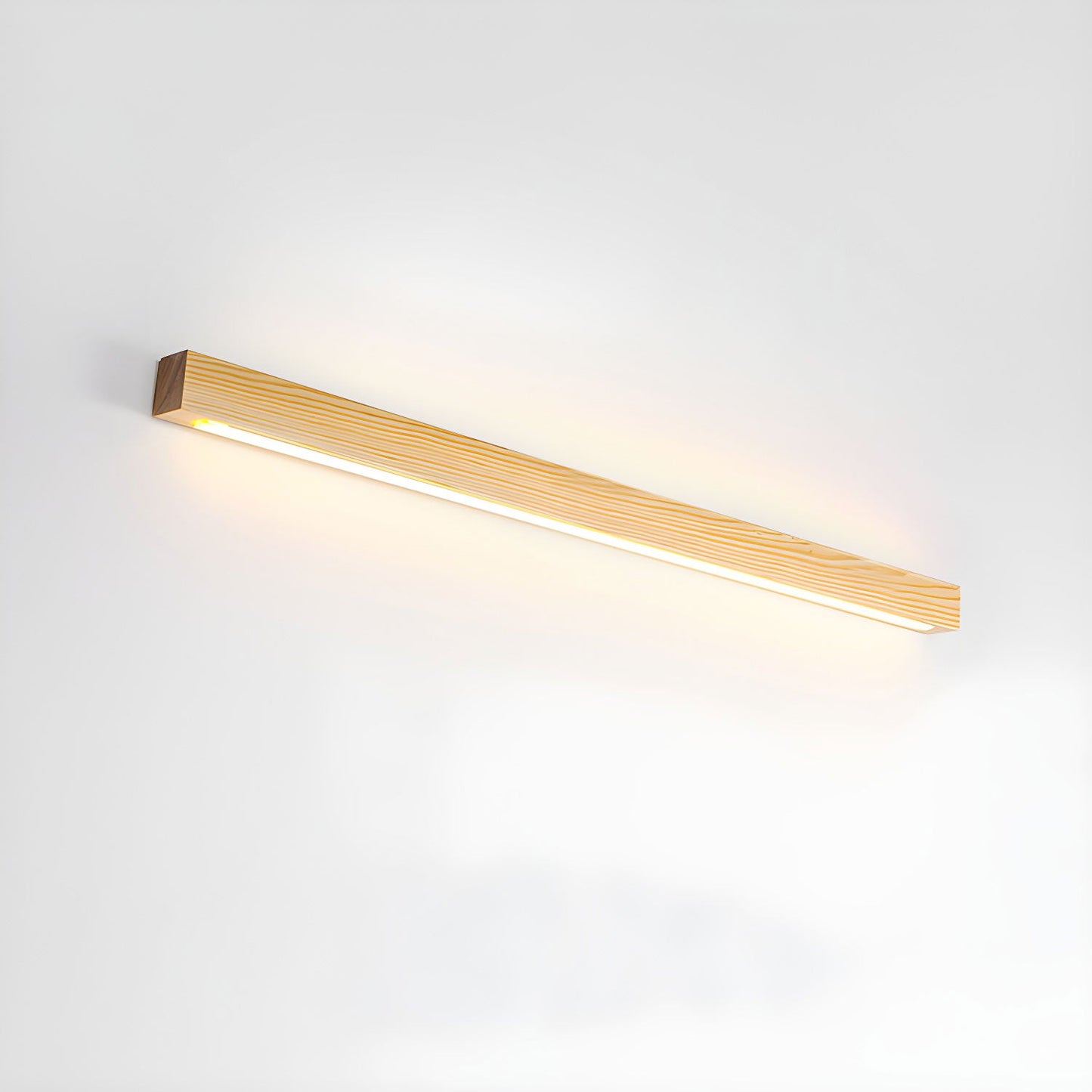 Slim Wood Linear Wall Light