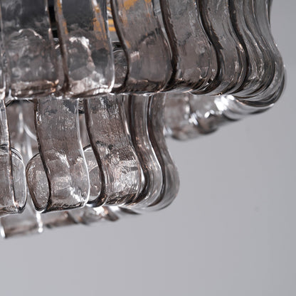 Tiered Ice Glass Ceiling Light
