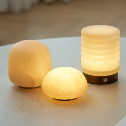 Alabaster Stone Cordless Table Lamp