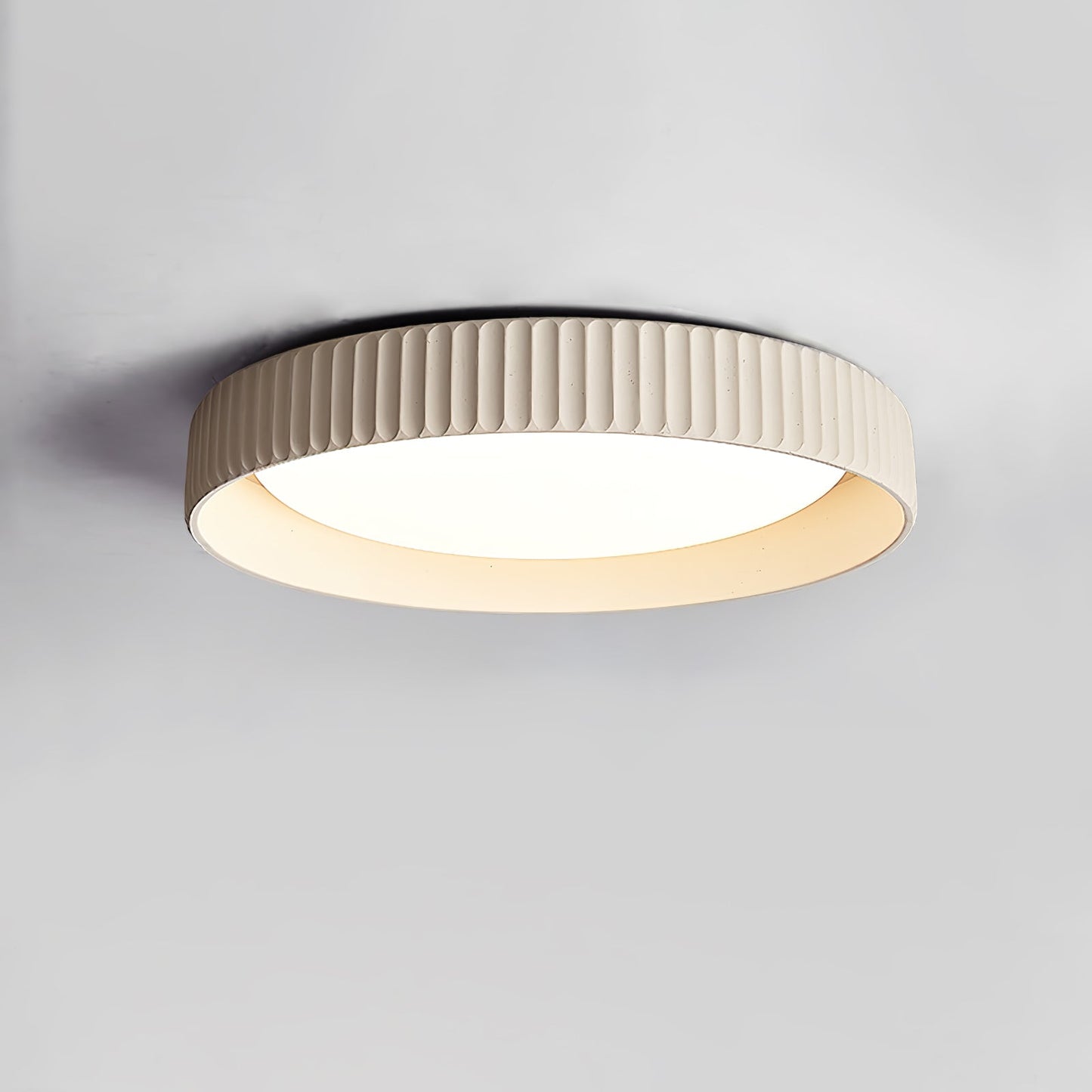 Fluted Resin Disc Ceiling Light