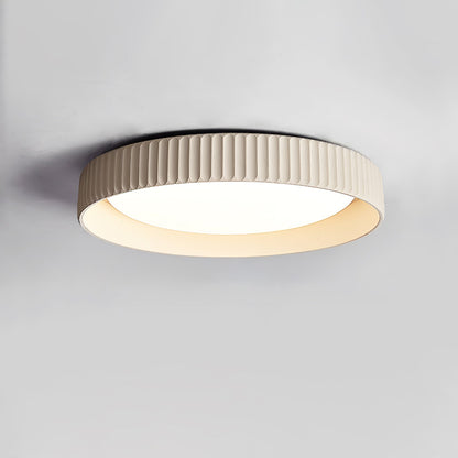 Fluted Resin Disc Ceiling Light